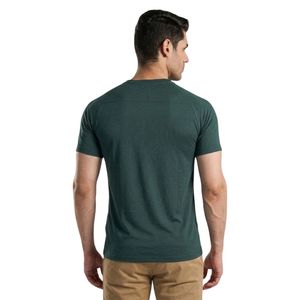 Camiseta Deportiva Cross Flex Tee Verde Slim Fit para Hombre, Transpirable, Absorbe la Humedad, para Gimnasio, Entrenamiento, Ropa Deportiva, Logotipo Personalizado - Product Image 2