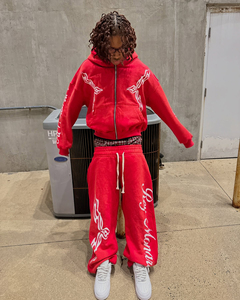 Custom Men's Zip-Up Tracksuit Oversized Acid Washed Distressed Hoodie and <b>Pants</b> for Autumn 100% Cotton - Product Image 5