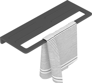 Étagère et séchoir à serviettes de salle de bain de qualité commerciale, support mural en métal pour salles de sport et douches de centres de fitness - Product Image 1