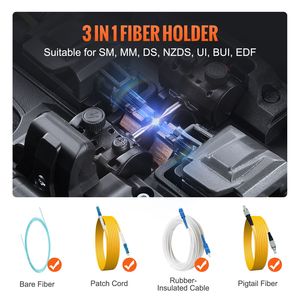 Giuntatrice a fusione per fibra ottica a 6 motori con connettori SC/APC e funzione di riscaldamento per giunzioni ottiche - Product Image 5