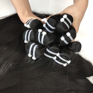 วิกผมคนแบบเส้นผมแท้เวียดนามแบบตรงธรรมชาติทอสีดำด้านหน้า - Product Image 4