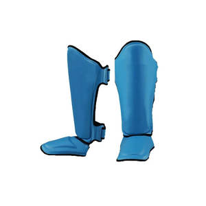 Servicio Personalizado OEM, Protectores de Espinilla de Cuero PU para Entrenamiento de MMA, Boxeo, Lucha, Protección Profesional para Hombres, Ligeros y Plegables - Product Image 1