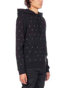 Sudadera con capucha para hombre de color sólido muy atractiva, con pedrería, antiarrugas, sostenible, suave, transpirable, a precio económico. - Product Image 2