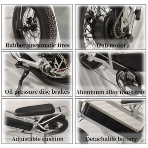 Vélo de montagne électrique rétro à grande puissance 1500W, 2 places, 60V, 20 pouces, 50Ah, pneus larges, vélos électriques MTB - Product Image 5