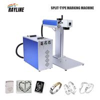 Marqueur laser à fibre de bureau mini 20W 30W 50W 100W pour la gravure de bijoux, montres, or, argent, acier inoxydable et métaux