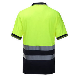เสื้อโปโลโพลีเอสเตอร์แบบกำหนดเองได้ ออกแบบเองได้ ปลอดภัย กันน้ำ ผ้าฝ้าย สะท้อนแสง เสื้อยืดโปโลผู้ชายแบบสั่งทำพิเศษ - Product Image 2