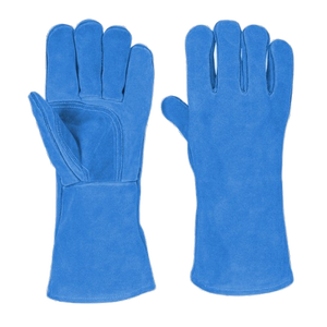 Gants de soudage en cuir de vachette pleine fleur haute performance, résistants à l'abrasion, pour barbecue et usage quotidien, protection du pouce et de la paume - Product Image 3