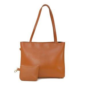 Sac fourre-tout personnalisé en cuir véritable grande capacité pour femme, souple, durable, avec fermeture éclair, imperméable, et bandoulière pour usage quotidien - Product Image 5