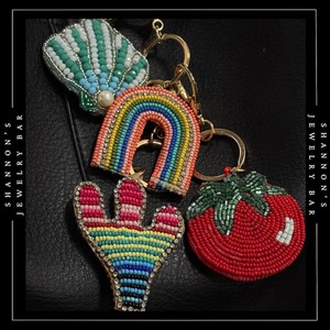 Decorative Seed Beads <b>Bag</b> <b>Charms</b> For Tote And Clutch <b>Bags</b> Elegant Seed Beads Beaded <b>Bag</b> <b>Charms</b> Crafted With Fine Detailing - Product Image 2