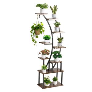 Soporte de Plantas Iluminado de 63 Pulgadas de Alto para Interiores, con 9 Niveles, 10 Niveles de Brillo, 3 Temporizadores, Soporte de Metal para Plantas de Esquina, Estante de Plantas Iluminado de 63 Pulgadas de Alto y 9 Niveles - Product Image 2
