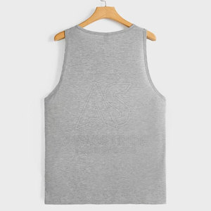 Vente directe d'usine, débardeur pour homme de haute qualité, respirant, léger, à séchage rapide, écologique, en coton/polyester, pour la salle de sport et les exercices - Product Image 2