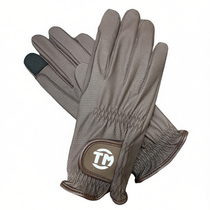 Guantes de equitación Sarino personalizados para mujer, ligeros, transpirables, de cuero sintético, con pantalla táctil y protección UV para el dedo índice. - Product Image 2