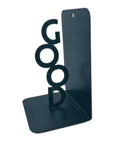 Serre-livres robustes en acier noir pour bureau, maison, étude – Organisateur de livres décoratif et inspirant pour livres, dossiers, magazines - Product Image 2