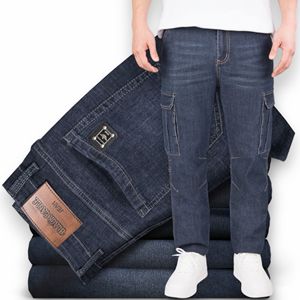 Jean Cargo Homme Black Eagle en Denim Extensible avec Poches Utilitaires Coupe Droite Décontracté Durable Respirant Automne - Product Image 1
