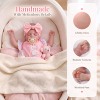 Poupées Reborn Babeside 20 pouces Rosalie, poupées bébés reborn réalistes, fille endormie, poupée nouveau-né réaliste, corps en vinyle et tissu, vente en gros