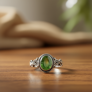 2.6 Grams <b>Peridot</b> Fashion <b>Ring</b> - Product Image 3