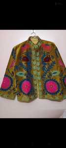 Best Quality Suzani Embroidered Velvet Short Jacket Women Decorated With Embroidery Jacket for Ladies <b>Winter</b> Wear - Product Image 5