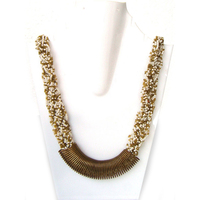 Collier de perles en verre artisanal « Aura Majestueuse Indienne » pour femme, bijoux de mode personnalisés pour fêtes, prix de gros en vrac