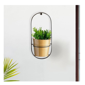 Jardinières murales rondes en métal élégantes, écologiques, décoration intérieure, plantes vertes, jardinière suspendue pour plantes succulentes - Product Image 2