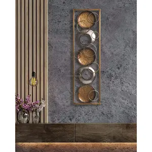 Arte Mural Metálico de Gran Tamaño con Diseño Art Deco para Espacios Modernos, para Mejorar la Decoración Interior - Product Image 4