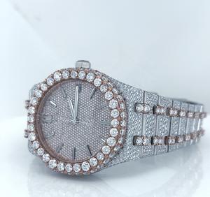 Iced Out Vvs Moissanite Diamond Mouvement automatique Montre de luxe pour homme faite à la main Montre hip hop entièrement Ice Out Diamond - Product Image 4