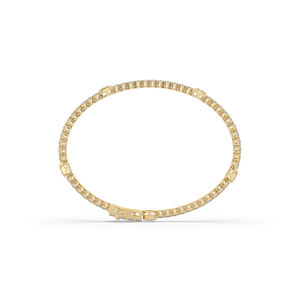 Unique Style 4.75Ct Lab Grown Diamond Bracelet Lightweight Round Brilliant Cut 14k <b>Solid</b> <b>Gold</b> <b>Gold</b> Plated for Party Gift - Product Image 4