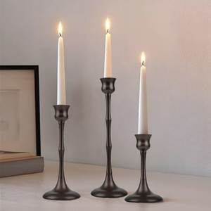 Handcrafted Iron Candle Holder <b>Rustic</b> Farmhouse Accent For Elegant Living Room Festival Decoration And Gifting Purpose - Product Image 2