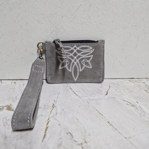 ลดกระหน่ำกระเป๋าสตางค์หนังแท้ของผู้หญิงหรูหรามีซิปแบบวินเทจมือบูทหนังนิ่มที่ใส่บัตรพวงกุญแจขนาดเล็ก - Product Image 1