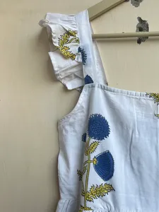 Sac fourre-tout matelassé imprimé à la main de style Boho | Shopper en coton léger pour le bureau, le week-end, le marché et le transport quotidien - Product Image 3