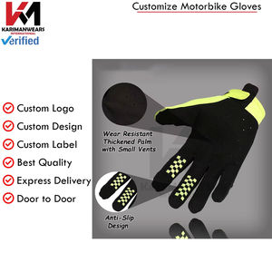 Guantes de Motocross MTB con Logotipo Personalizado OEM, Guantes Protectores de Dedos Completos con Nudillos Reforzados y Palma Absorbente de Impactos para Deportes Extremos - Product Image 3