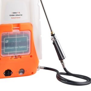 4 Gallon Tank Battery-Powered <b>Backpack</b> Sprayer 8 Nozzles 2 Wands Adjustable 0-90 PSI Pressure 12 Inch Convenient Garden <b>Tool</b> - Product Image 4