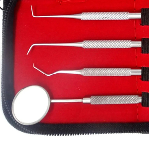 Kit d'examen dentaire manuel en acier inoxydable de qualité supérieure, 8 pièces, certifié CE, réutilisable, Classe I A+, pour ponts osseux - Vente chaude - Product Image 3