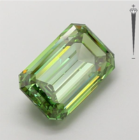 Diamant de laboratoire certifié IGI 5,00 CT taille émeraude, couleur vert vif fantaisie, clarté VS1, pour la fabrication de bijoux 743560388 ROYAL GEMS