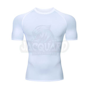 T-shirt de sport vierge en gros 100 % coton, personnalisable, style streetwear pour hommes - Product Image 3