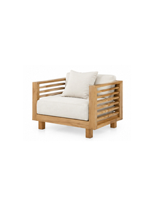 Fauteuil en bois moderne avec coussin en tissu, design scandinave pour salon, meubles de maison, chaise de salle à manger, respectueux de l'environnement - Product Image 4
