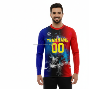 เสื้อยืดแขนยาวพิมพ์ซับลิเมชันส่วนตัวสั่งแบบกำหนดเองได้ตามต้องการ - Product Image 3