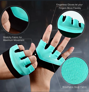 Gants de sport Sunnex légers unisexes sans doigts en polyester respirant pour la musculation, le fitness et le cross-training - Product Image 2
