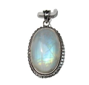Ensemble de lunette unisexe pendentif fantaisie en pierre de lune en argent sterling 925 en forme de goutte Piedras Naturales pierres de cristal de guérison Acheter maintenant! - Product Image 1