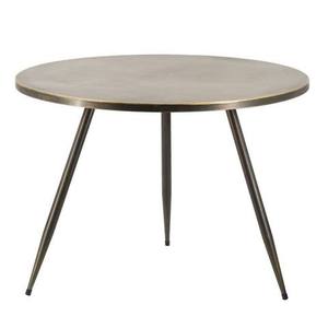 Table basse en argent martelé, forme ronde, très vendue, de qualité supérieure, en métal, pour la maison, l'hôtel, le salon - Product Image 3