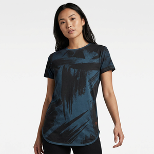 T-shirt à manches courtes pour homme, col rond, 100% polyester, tricoté, respirant, motif peint à la main, coupe décontractée - Product Image 5