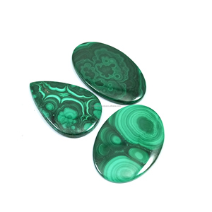 Prix de gros – Cabochon de malachite verte 100 % naturelle, pierre précieuse en vrac du Rajasthan pour la fabrication de bijoux en argent - Product Image 3