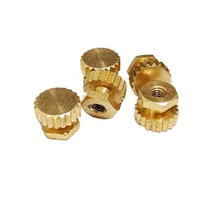 Highest Quality Supplier of Customized M5 Hexagonal Brass Threaded Insert for Hardware and Furniture Industry with Custom Logo