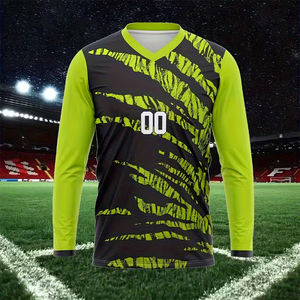 เสื้อยืดซับลิเมชั่นผู้ชาย คอวี ไซส์ใหญ่ แขนยาว สวมหัว ใส่ได้ทั่วไป ทรงปกติ ผ้าเรียบ พิมพ์ลายตามสั่งสำหรับผู้ใหญ่ 100% - Product Image 5