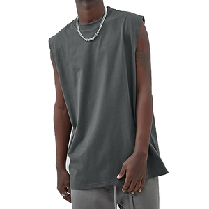 Débardeur d'été classique pour homme en coton doux - Couleurs et logo personnalisables, respirant et léger, coupe athlétique - Product Image 3