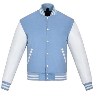 Varsity Jacket Custom Printing Long Sleeve <b>Men's</b> Baseball Jacket <b>Men</b> Plain Blank Varsity Jackets - Product Image 1