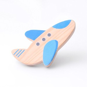 Handmade Modern Wooden Aeroplan Drawer <b>Knobs</b> <b>for</b> Kids Blue <b>Dresser</b> Cabinet Door Handles Cupboard Pulls Kitchen Use Wholesale - Product Image 1