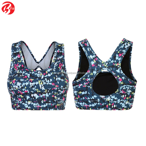 Soutien-gorge de sport à col licou simple Meilleure vente Vêtements de fitness et de yoga Vêtements et accessoires Soutien-gorge de sport sublimé - Product Image 5