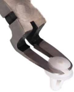 Alicates de 175 mm para quitar/recortar remaches de plástico y hebillas - Product Image 4