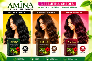 Polvo de Coloración Capilar Semipermanente a Base de Hierbas, Henna Amina de Grado Premium, 25g X 10 Sobres, Suministro al por Mayor - Product Image 1
