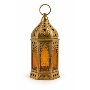 Hammered Brass Star-Cut <b>Moroccan</b> <b>Lantern</b> Wholesale | Handcrafted India - Product Image 1